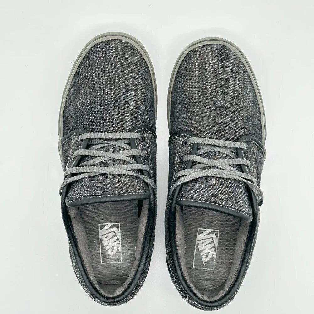 Vans Chukka Low Youth Dark Grey Denim & Pewter Skate Shoes Sz 4.5
